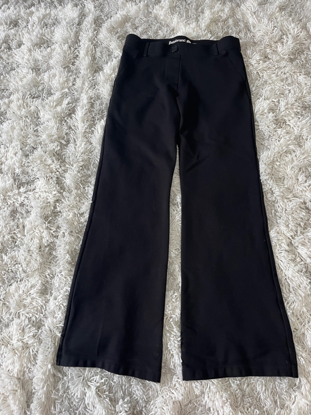 Betabrand Black Boot Cut Pants